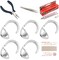 Bead Tip Kit - Pliers, Tweezers, Cement, 5 Bead Tips & Pink Bead Cord #4